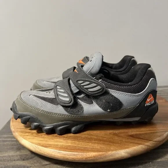 NIKE ACG MENS SIZE CLIP-IN GREY MOUNTAIN BIKE CYCLING SHOES SNEAKERS
